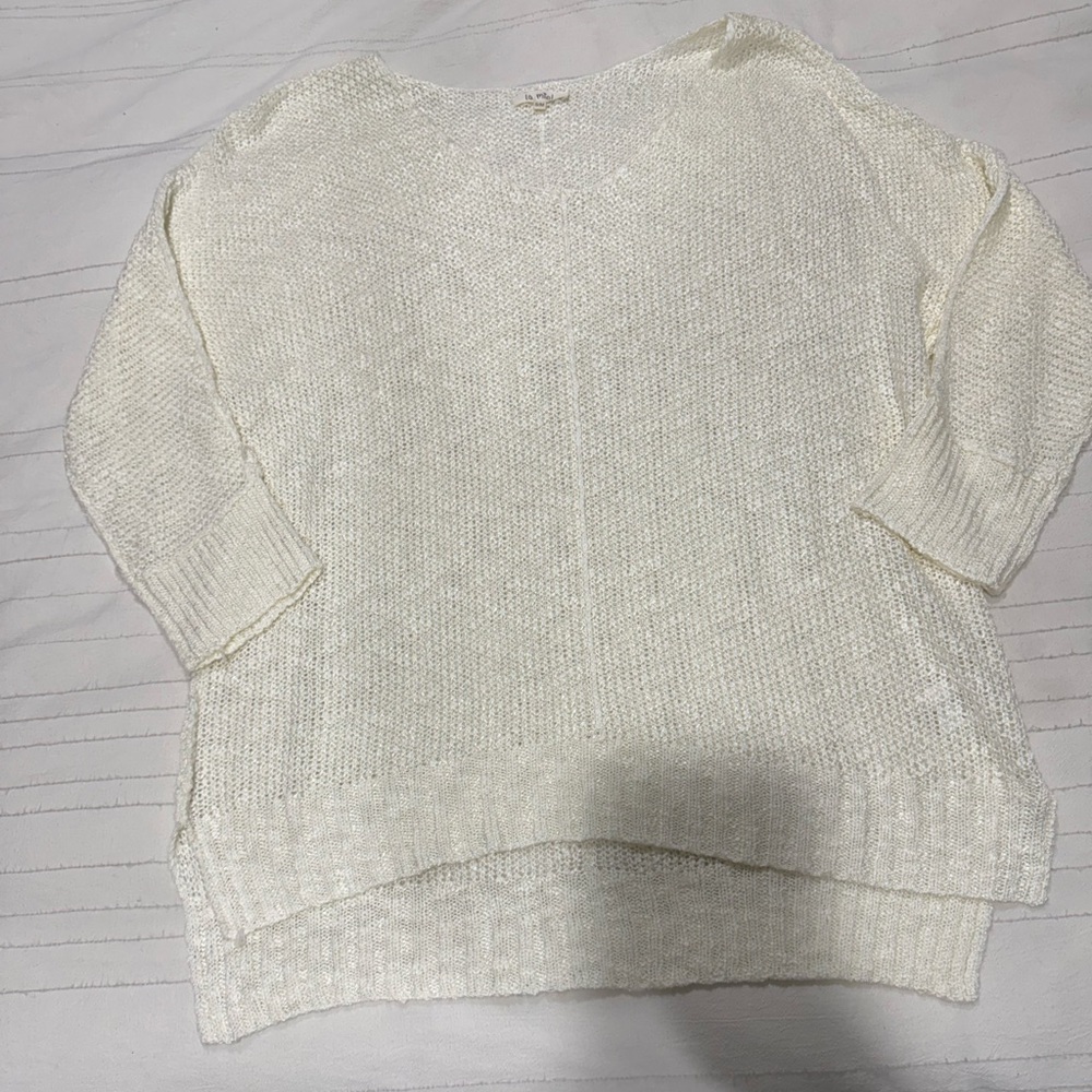 White Oversized sweater